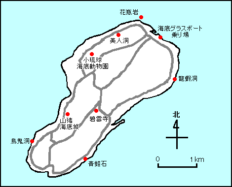 小琉球の地図